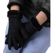 isotoner-one-point-faux-suede-smartouch™-gloves---black-34518541