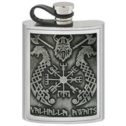 english-pewter-company-6oz-pewter-valhalla-hip-flask---silvergrey-34310752