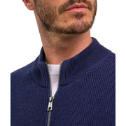 falke-half-cardigan-zip-jacket---plum-navy-35073059