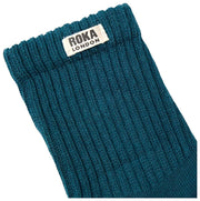 Roka Windsor ソリッド クルー ソックス - ティール