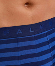 Falke Daily Comfort ストライプ ボクサー ブリーフ - ロイヤル ブルー