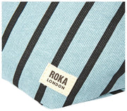 Roka Mill Hill コットンキャンバス バムバッグ - ブルーストライプ