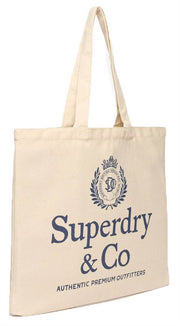 Superdry & Co トートバッグ - ナチュラルブラウン/エクリプスネイビー