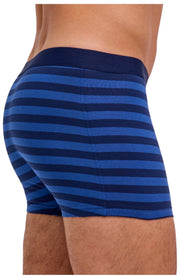 Falke Daily Comfort ストライプ ボクサー ブリーフ - ロイヤル ブルー