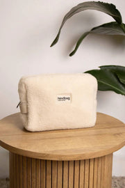 Hindbag Leon テディ トイレタリー バッグ - アークティック ホワイト