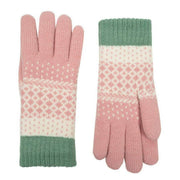 dents-jacquard-polka-dot-knitted-gloves---powder-pinkmint-green-34477896