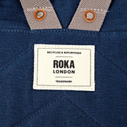 Roka ハンプトン スモール コットン キャンバス バックパック - アドミラル ブルー