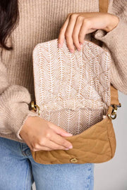 Hindbag Margault キルティング ショルダー バッグ - シナモンブラウン