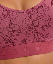 Falke Daily Comfort プリント ビスチェ ブラレット 2 枚組 - レッド