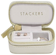 Stackers ジッパー付きラージ トラベル ジュエリー ボックス - オートミール