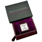 maccessori-harris-tweed-trifold-purse---purplepink-34631583