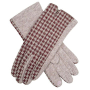 dents-touchscreen-dogtooth-design-gloves---damson-burgundy-34477553