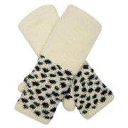 dents-spotted-feather-yarn-knitted-wrist-warmers---ivory-white-34477761