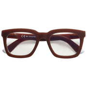 Barner Max 光沢ブルーライト老眼鏡 - ココアブラウン