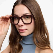 Barner Max 光沢ブルーライト老眼鏡 - ココアブラウン