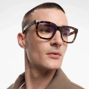 Barner Max 光沢のあるブルーライト 老眼鏡 - トータス ブラウン