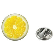 Bassin and Brown Lemon Lapel Pin - Yellow