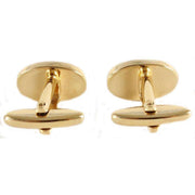 David Van Hagen Oval Sapphire Cufflinks - Gold/Blue