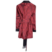 Bown of London Clarke Short Smoking Jacket - Claret Burgundy
