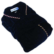 Bown of London Earl Cotton Velour Dressing Gown - Navy