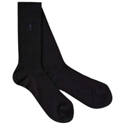 London Sock Company メリノ トリオ 3 足ソックス ボックス セット - レッド/ブラウン