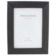 Byron and Brown Nappa Slim Classic Photo Frame 5x7 - Black