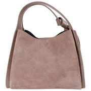 Franchetti Bond Elsa Small Handbag - Taupe Suede/Dollaro
