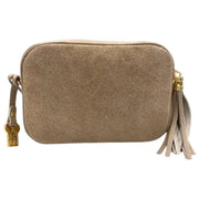 Franchetti Bond Caz Camera Bag - Taupe Suede/Dollaro