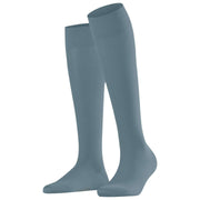 Falke Cotton Touch Knee High Socks - Monument Blue