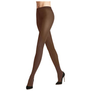 Falke コットンタッチ タイツ - カプチーノ ブラウン