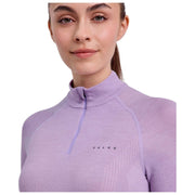 Falke 長袖ウール テック レギュラー フィット ジップ シャツ - ライト ライラック