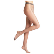 Falke Seidenglatt 15 デニール タイツ - アイアン ブラウン