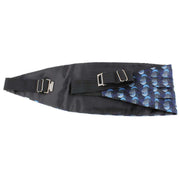 Knightsbridge Neckwear Bow Tie and Cummerbund Set - Blue