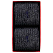 London Sock Company Victoria Park 2 足ソックス ボックス セット - グレー