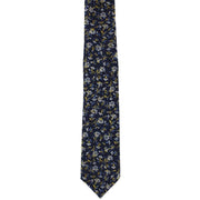 Michelsons of London Irregular Floral Tie and Pocket Square Set - Yellow