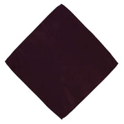 Michelsons of London Plain Polyester Pocket Square and Tie Set - Wine