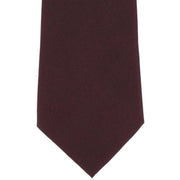 Michelsons of London Plain Silk Tie - Wine