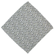 Michelsons of London Plain Tie and Contrast Floral Pocket Square Set - Black