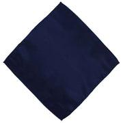 Michelsons of London Slim Satin Polyester Pocket Square and Tie Set - Navy