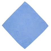 Michelsons of London Tonal Polyester Paisley Pocket Square and Tie Set - Light Blue