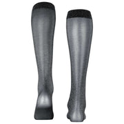 Falke グリッター 30 デニール ニーハイ ソックス - ブラック/スライバー