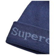 Superdry & Co Athletic Essentials ロゴ ニット ビーニー ハット - マリナー ネイビー