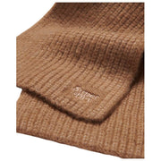 Superdry & Co Ribbed Knit Scarf - Toasted Coconut Brown