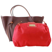 Franchetti Bond Simona Large Shopper Bag - Chocolate Brown/Tan
