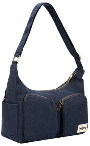 Hindbag Emile マルチポケット ショルダーバッグ - ネイビーブルー