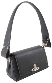 Vivienne Westwood Hazel Saffiano スモール ハンドバッグ - ブラック