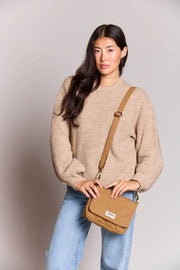 Hindbag Margault キルティング ショルダー バッグ - シナモンブラウン