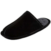 isotoner-real-suede-mule-slippers---black-34523531