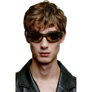 A.Kjaerbede Blast Sunglasses - Striped Horn Brown