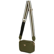 Alice Wheeler London Mini Camera Crossbody Bag - Olive Green